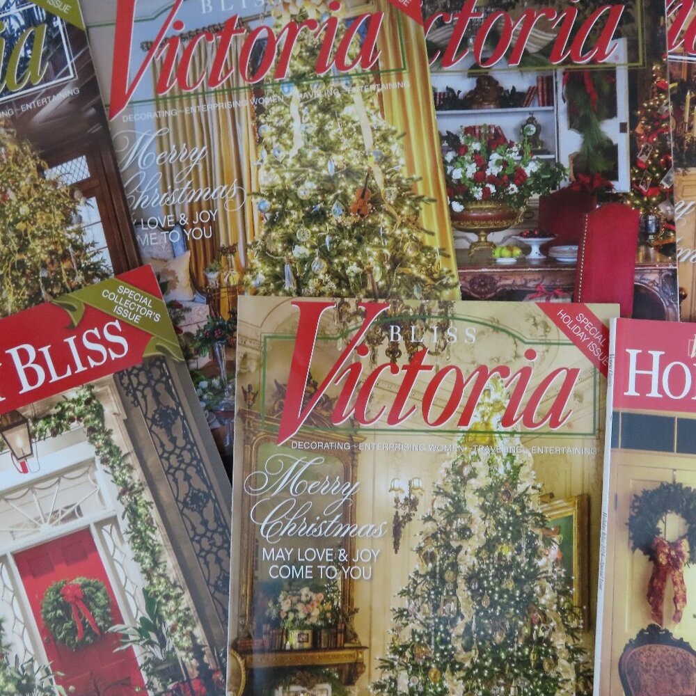 Lot of 8 Victoria Magazines Christmas Editions 2020/2021/2022/2023/2024